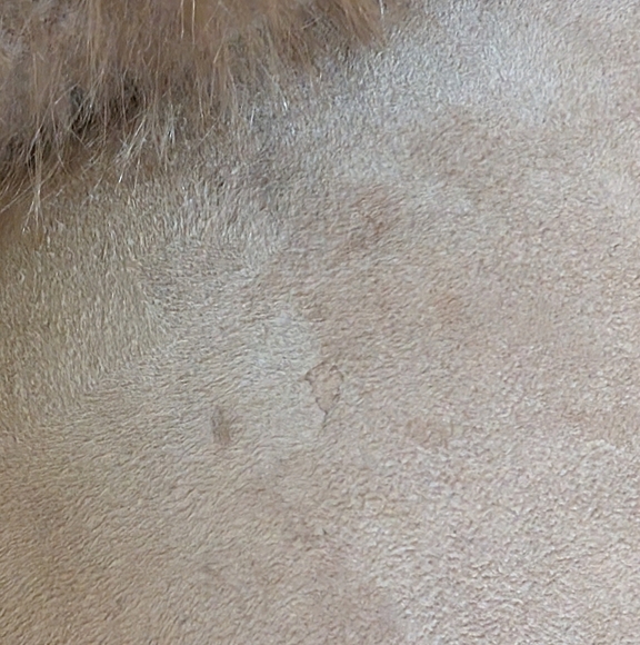 Vintage Y2K Penny Lane Faux Suede Faux Fur Trim Coat - Picture 6 of 11